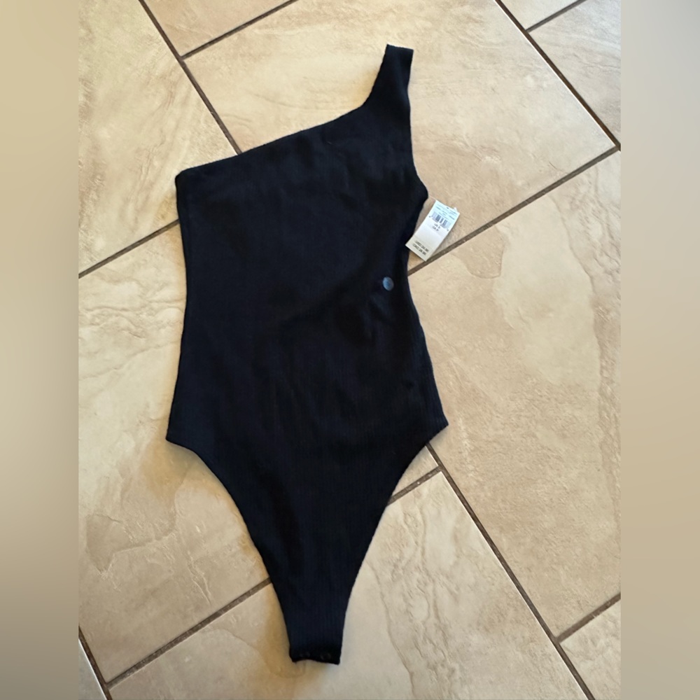 NWT American Eagle One Shoulder Ribbed Thong Bodysuit